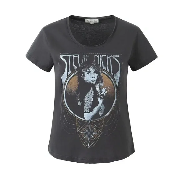 Faded Black Stevie Nicks Graphic Tee - Picture 2 of 6